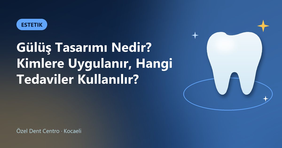 Gülüş Tasarımı Nedir? Kimlere Uygulanır, Hangi Tedaviler Kullanılır? – Dent Centro blog kapak görseli